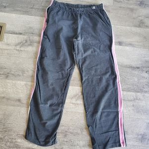 Gray and pink Champion Sweatpants